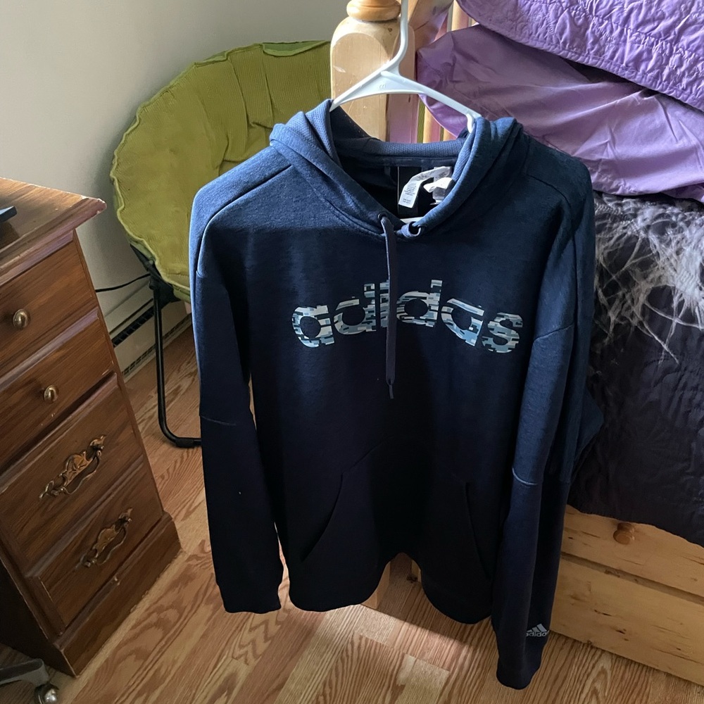 Adidas Navy Blue Hoodie Men’s XL